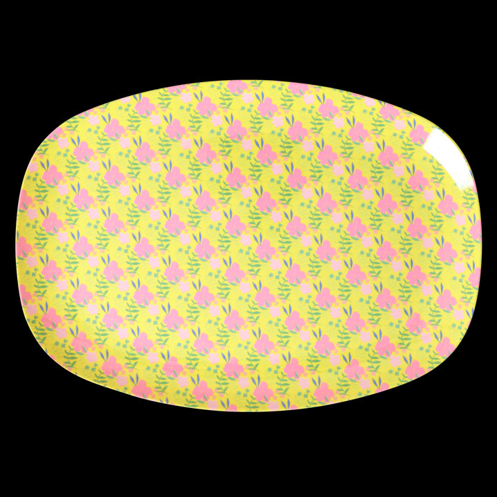 RI - MELPL - SUDA - rice - Melamine Rectangular Plate with Sunny Days Print