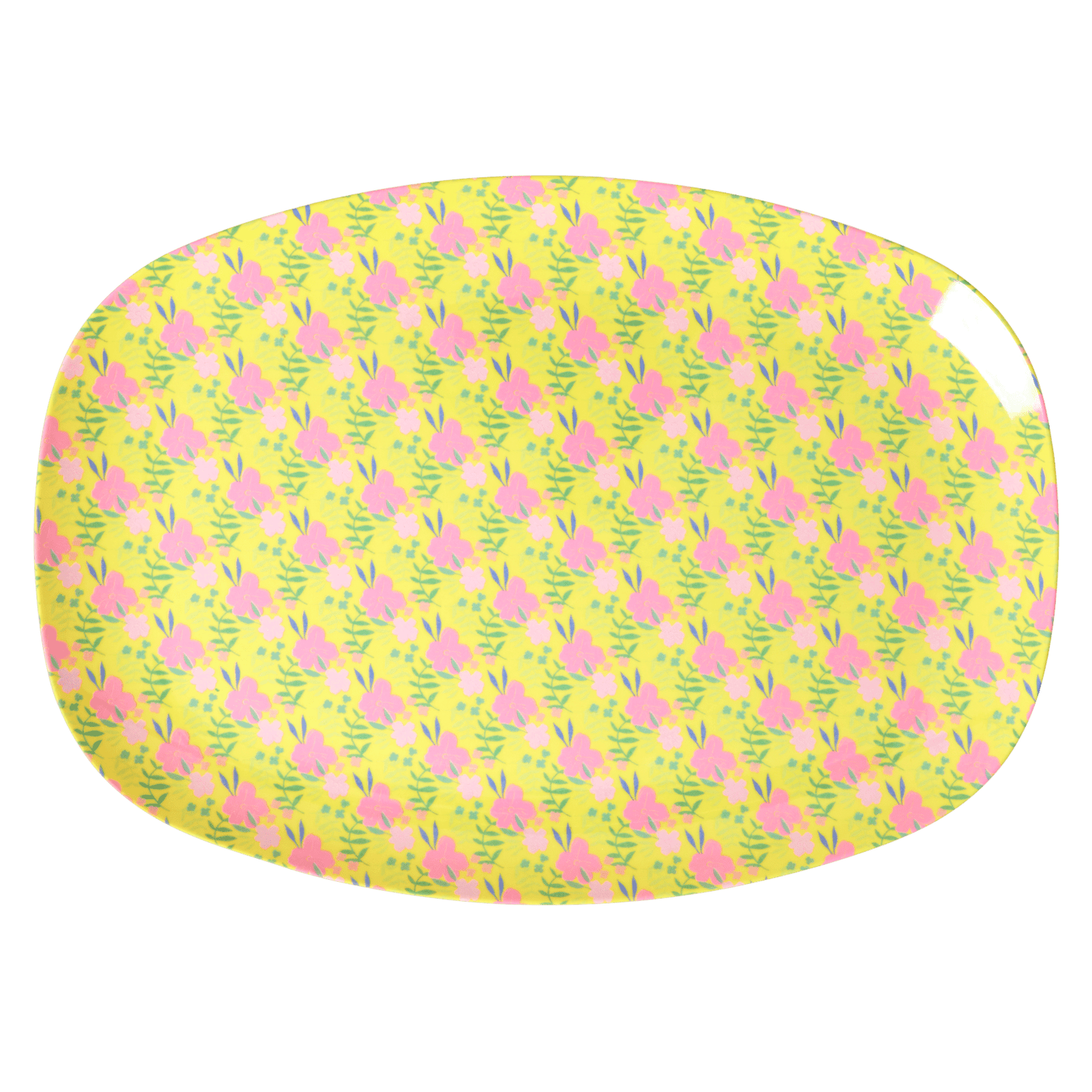 RI - MELPL - SUDA - rice - Melamine Rectangular Plate with Sunny Days Print