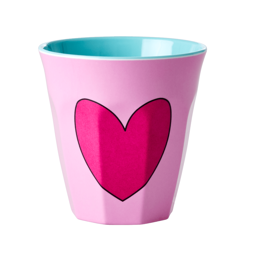 ri-MELCU-ALPHEAI - rice - Mittelgroße Becher - Pink - Heart - 250ml