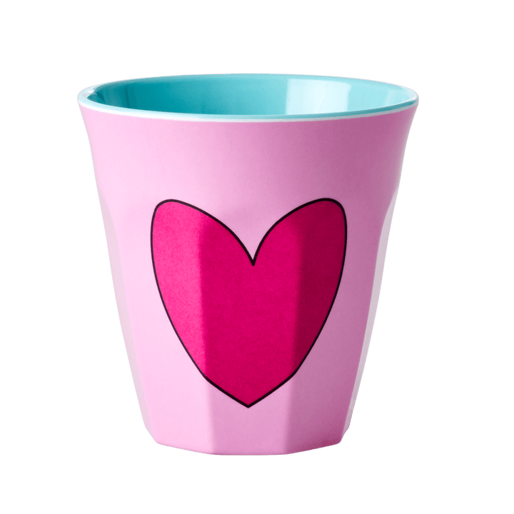 ri-MELCU-ALPHEAI - rice - Mittelgroße Becher - Pink - Heart - 250ml