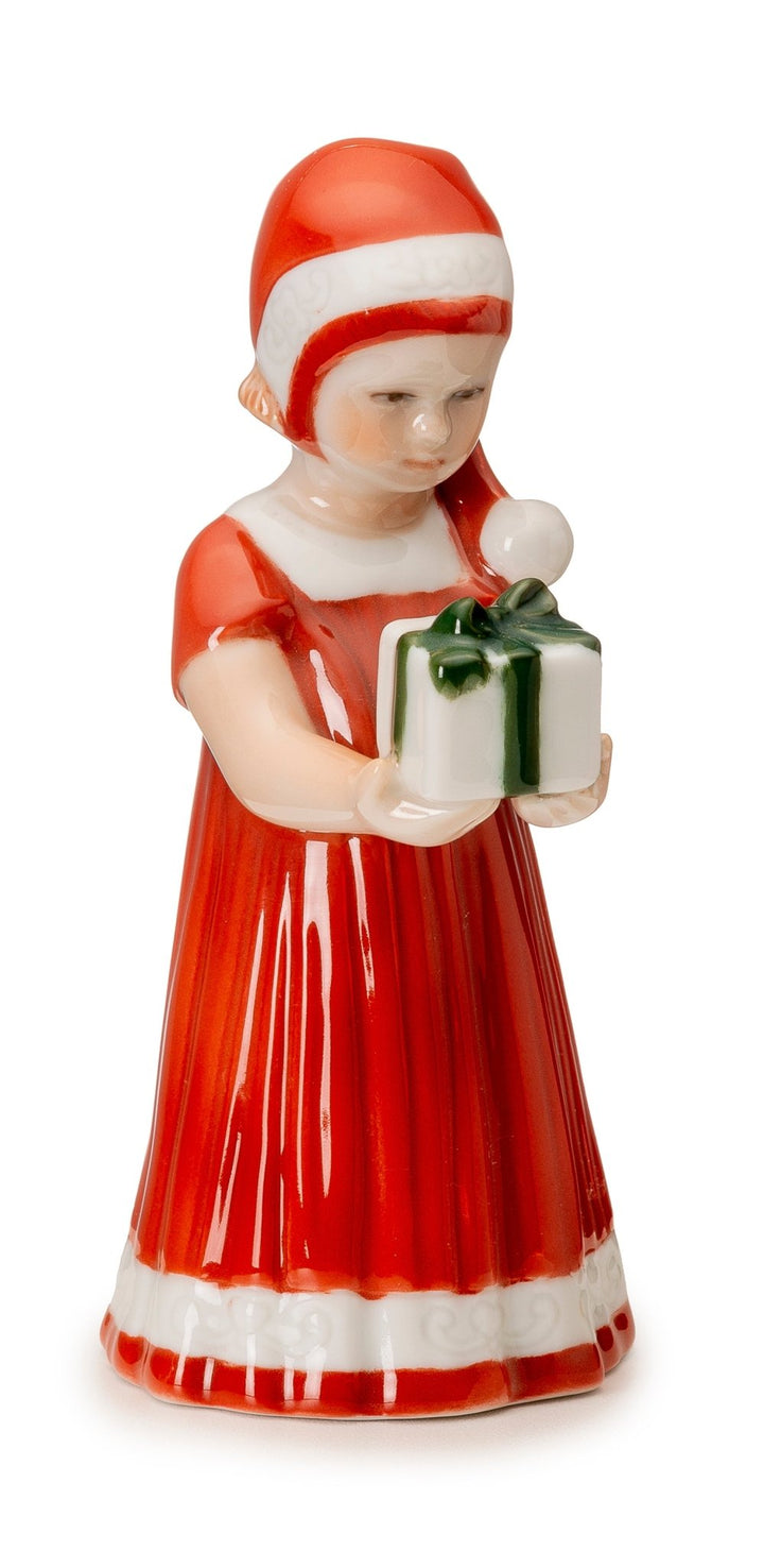 Royal Copenhagen Weihnachten 'Elsa mit Mini - Geschenk - rot' ROC - RF5021090