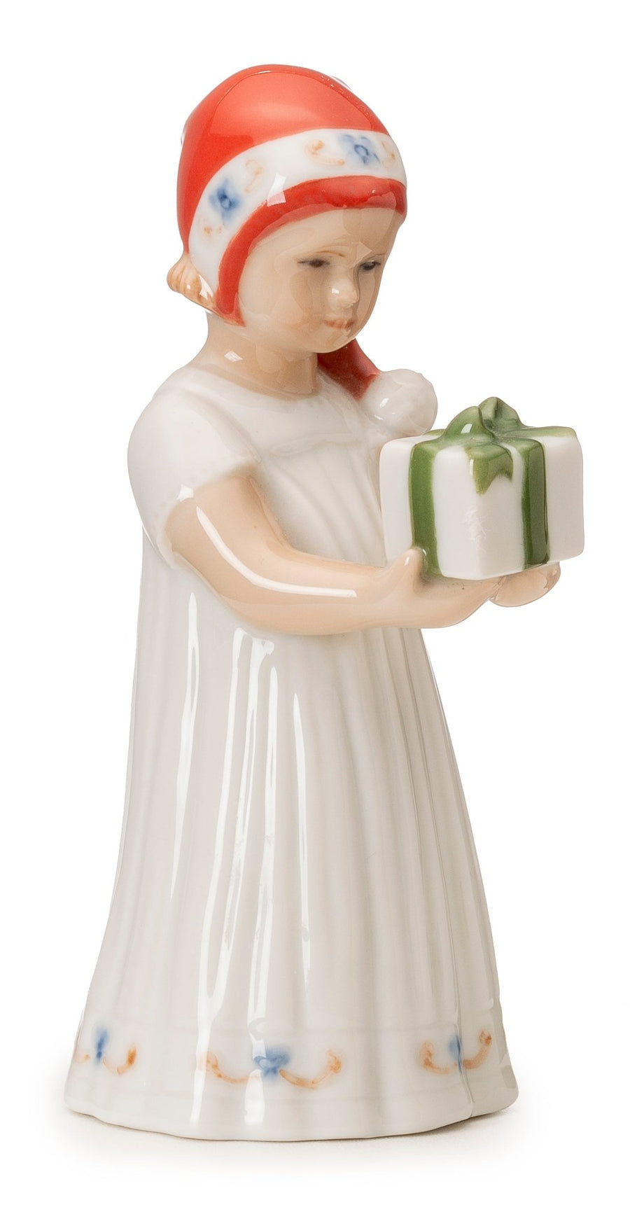Royal Copenhagen Weihnachten 'Elsa mit Mini-Geschenk - weiß'-ROC-RF5021091