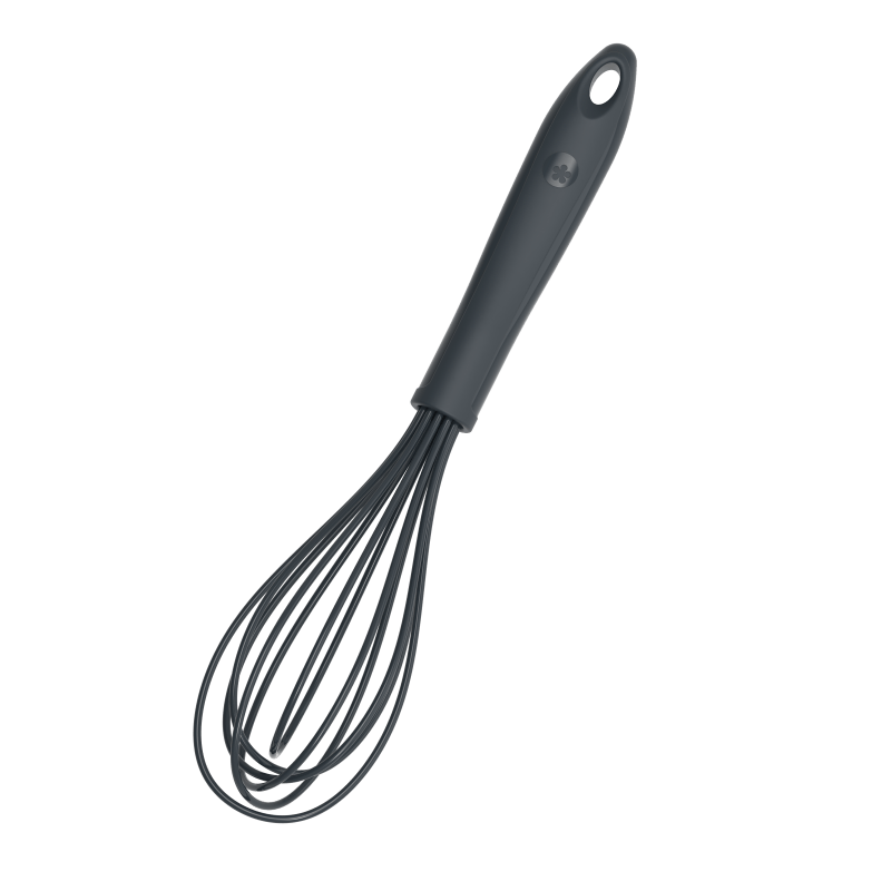 KOBL - 22931.10 - Schneebesen 28cm, KochBlume, Silikon, Edelstahl, Kunststoff, anthrazit