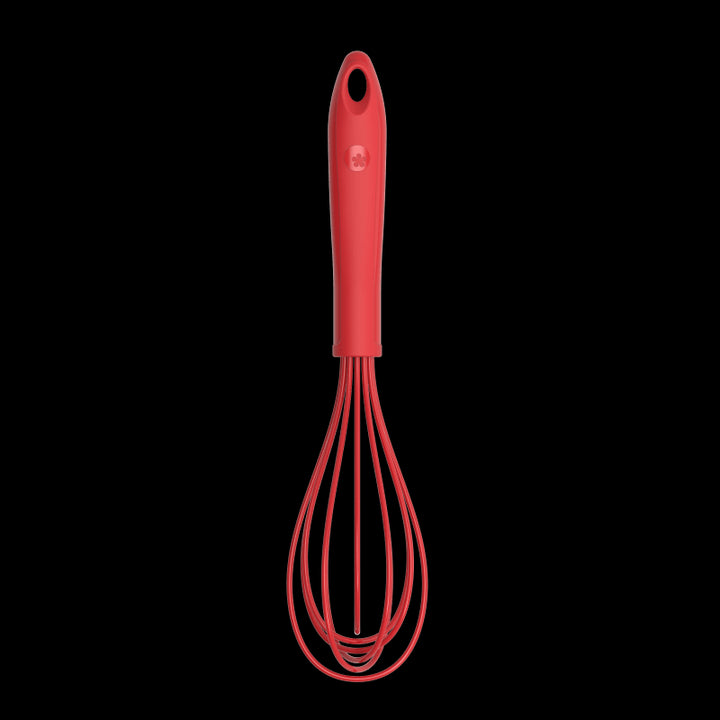 KOBL - 22931.04 - Schneebesen 28cm, KochBlume, Silikon, Edelstahl, Kunststoff, rot