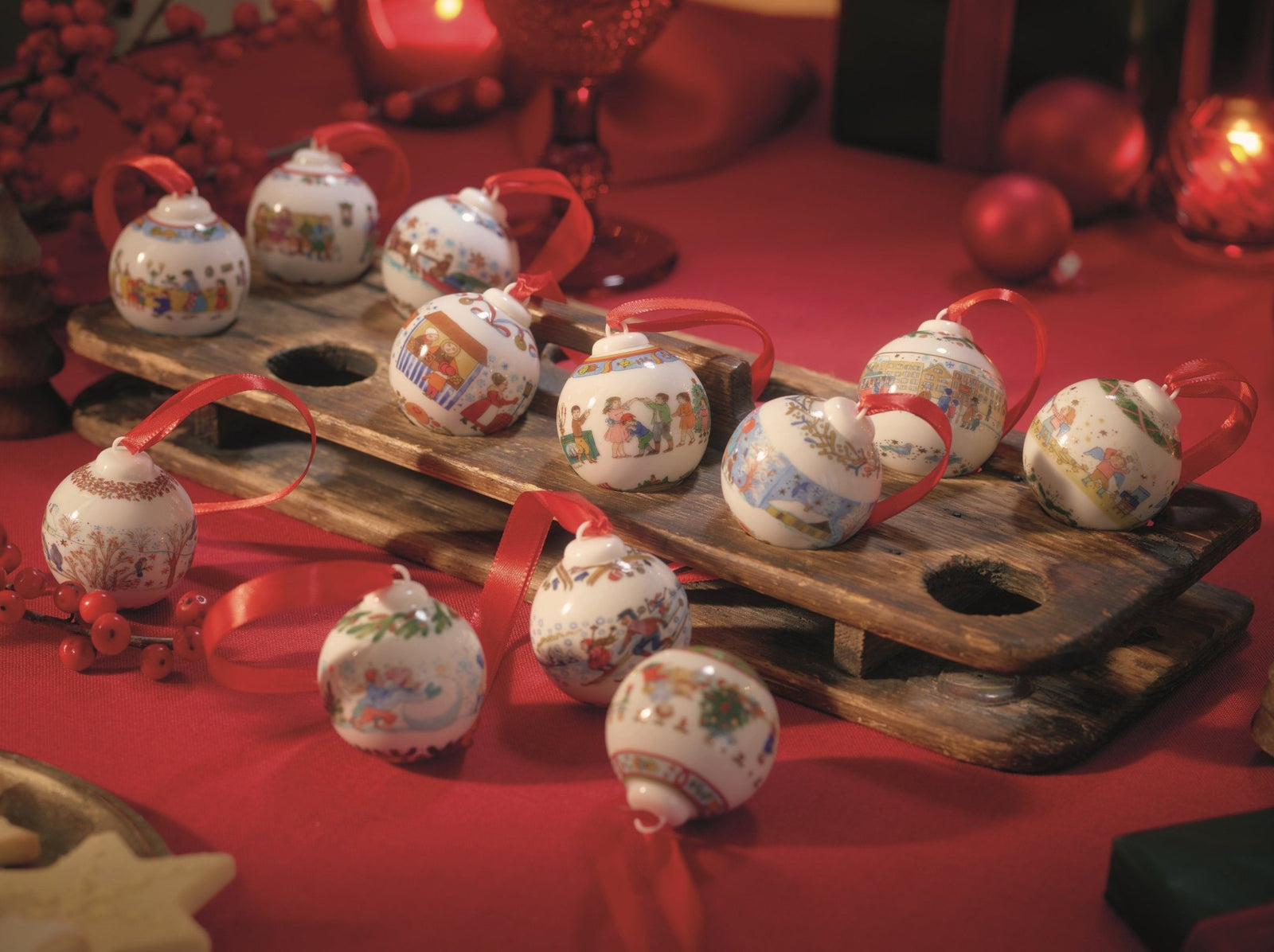 02252 - 727514 - 28743 - Sonderedition, Setzk. 12 Minikugeln, Hutschenreuther 2025 - ohne Dekoartikel