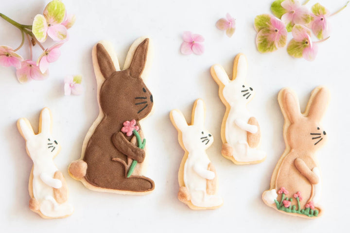 STA-086159 - Städter, Ausstecher Hasenfamilie auf Karte Set, 3 - teilig