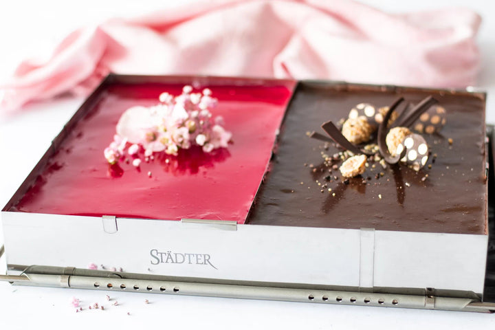 STA - 882041 - Städter, Backrand rechteck verstellbar mit Trennsteg Edelstahl