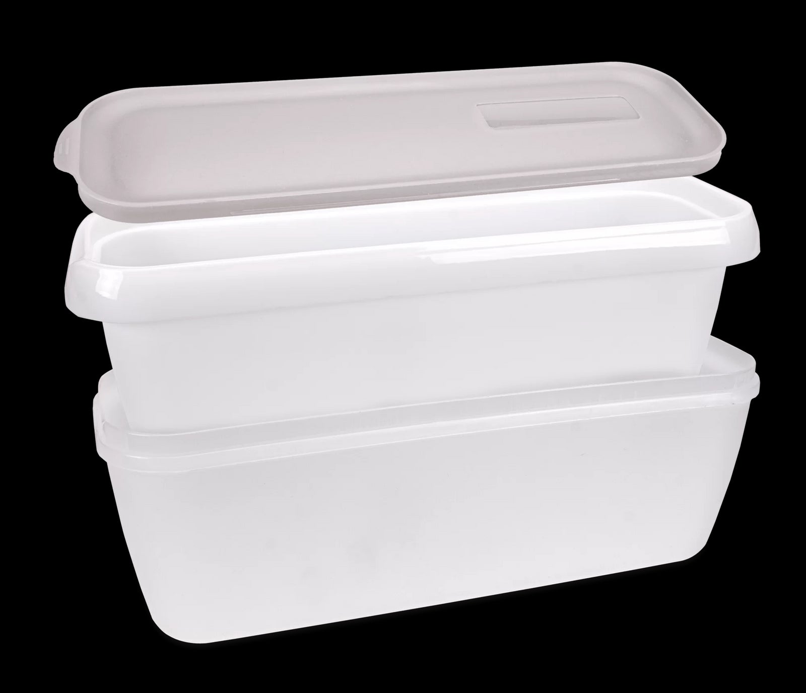 STA - 850019 - Städter, Eisbehälter grau "fresch & cool" für Speiseeis doppelwandig, 1300ml