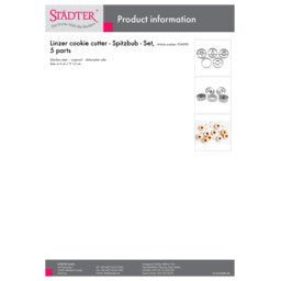 ST-954090 - Städter 'Linzer - Ausstecher Spitzbub, gewellt, Set 5 - Tlg'