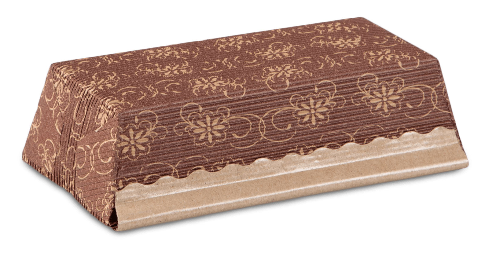 ST - 903807 - Städter, Papier - Backform Kastenform 4 Stück, Farbe braun, 18 x 9cm / H3,5cm