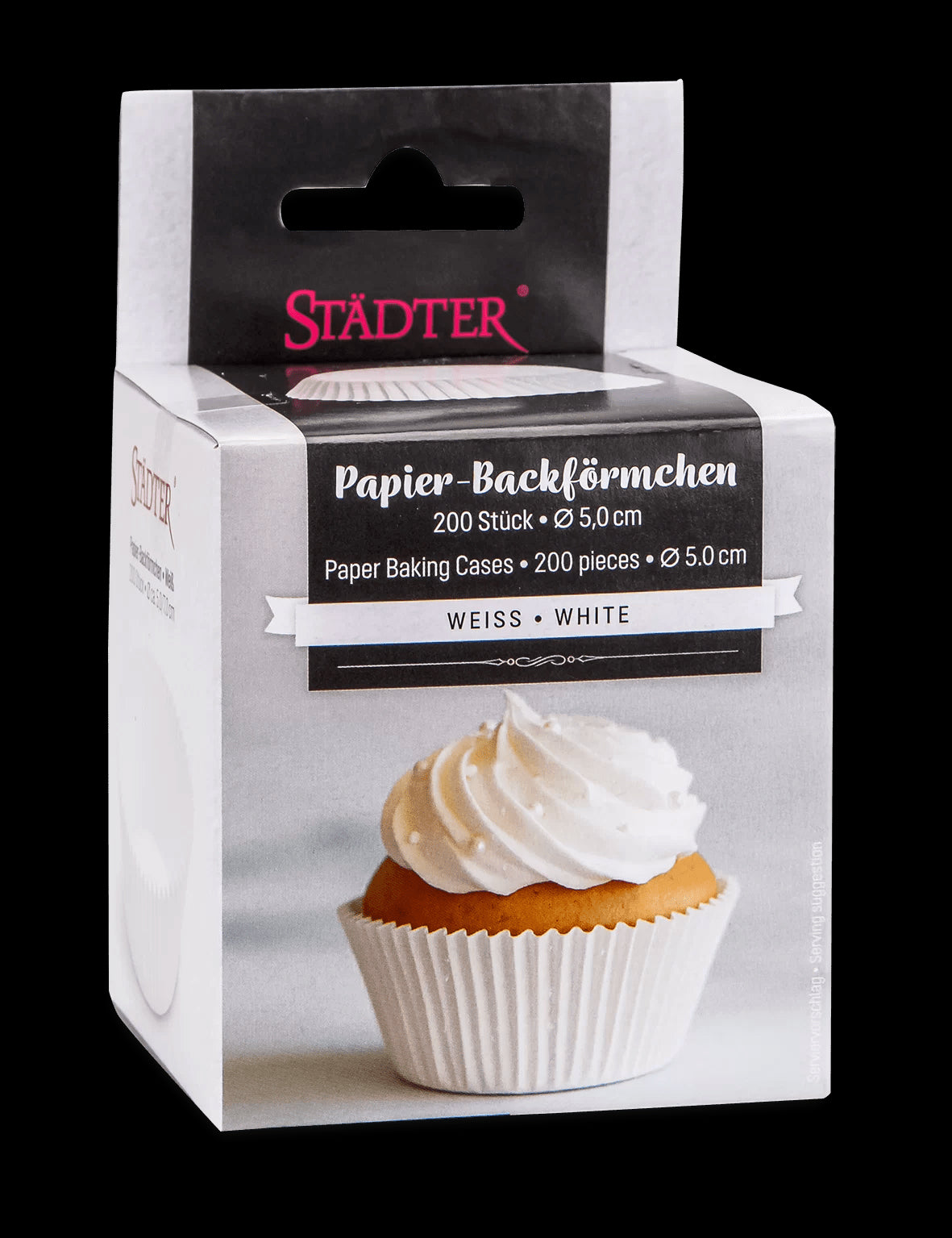 STA - 335417 - Städter, Papier - Backförmchen weiß, 200 Stück, weiß, D5/7cm / H3cm