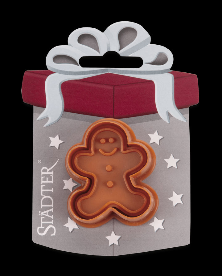 ST - 170903 - Städter, Präge - Ausstecher mit Auswerfer Lebkuchenmann auf Karte, H5cm