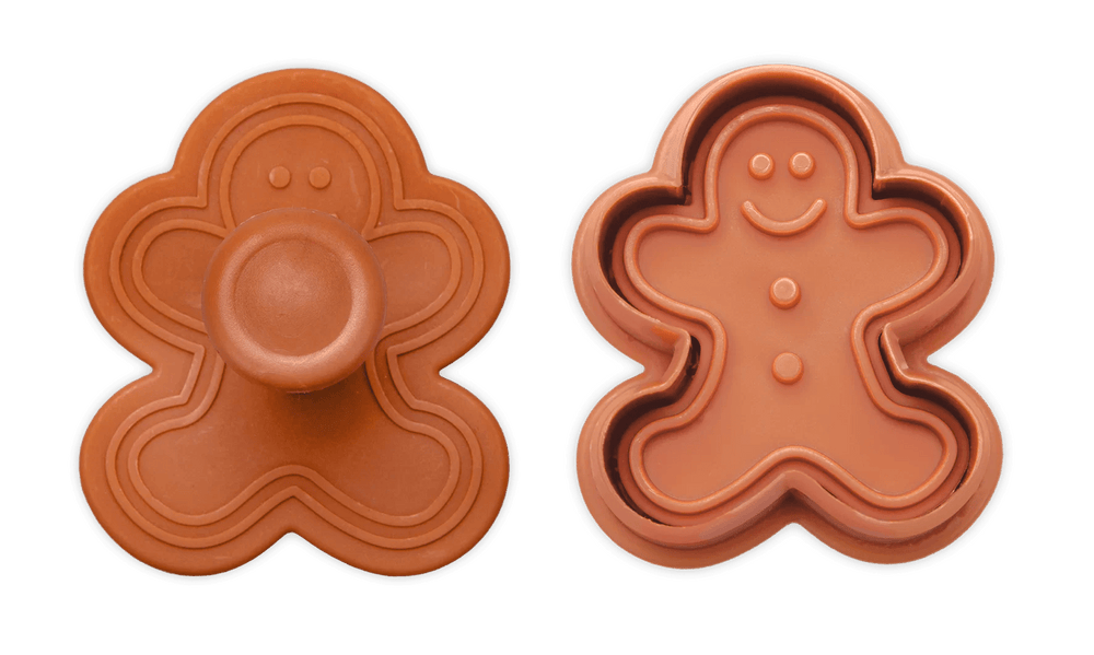 ST - 170903 - Städter, Präge - Ausstecher mit Auswerfer Lebkuchenmann auf Karte, H5cm