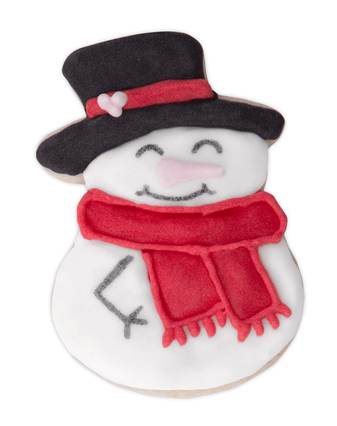 ST - 170927 - Städter, Präge - Ausstecher mit Auswerfer Schneemann auf Karte, weiß, H4,5cm