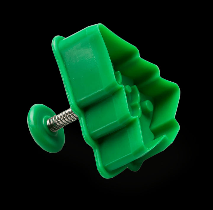 ST - 170910 - Städter, Präge - Ausstecher mit Auswerfer Tannenbaum, grün, H4,5cm