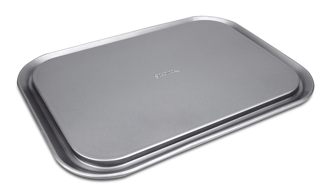 STA-661417 - Städter, Teglia rettangolare a cerniera, "We Love Baking", metallo argento, 33x23 cm/H7 cm, 4700 ml