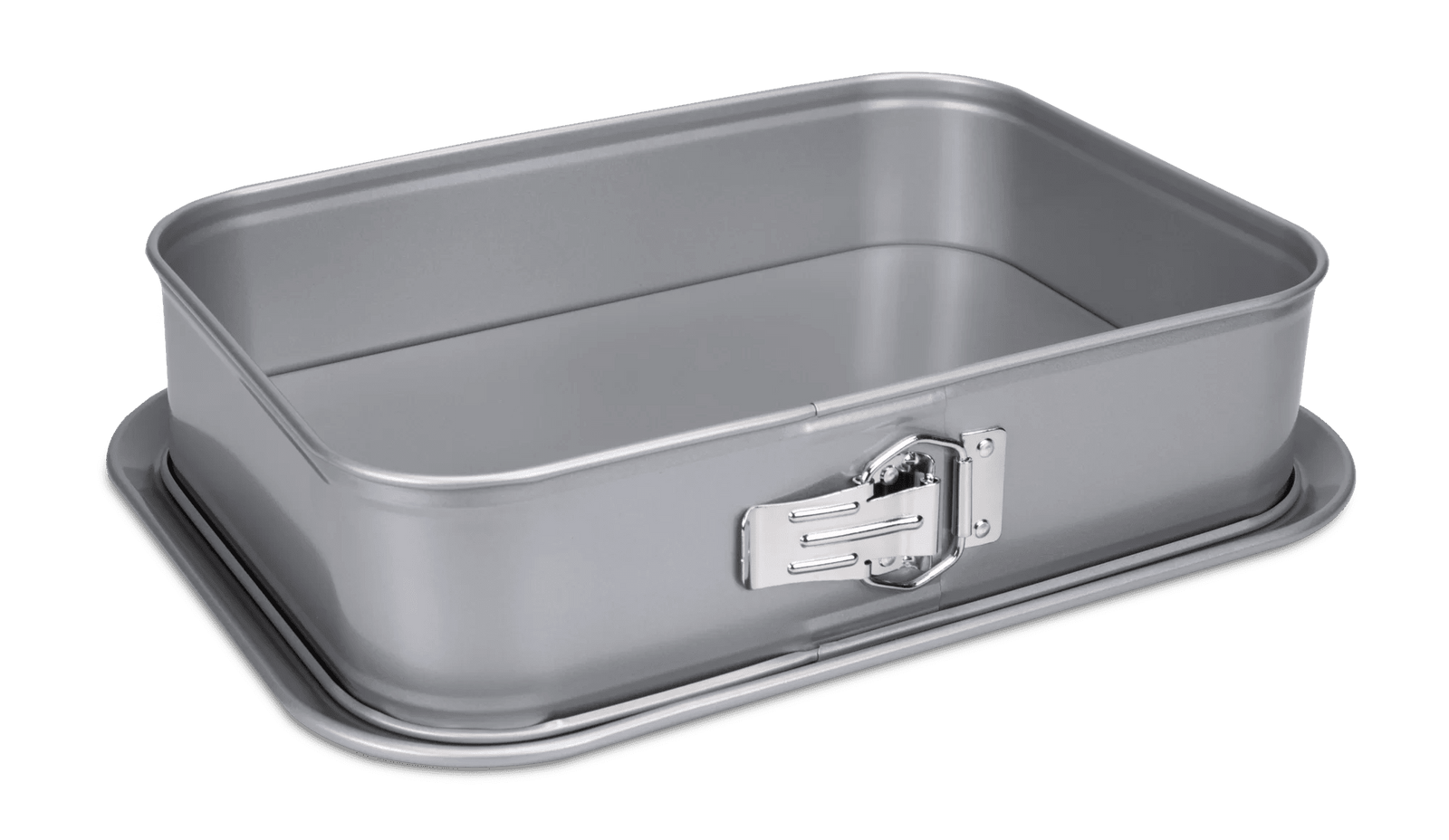 STA-661417 - Städter, Springform rechteckig, "We Love Baking", Metall Silber, 33x23cm/H7cm, 4700ml