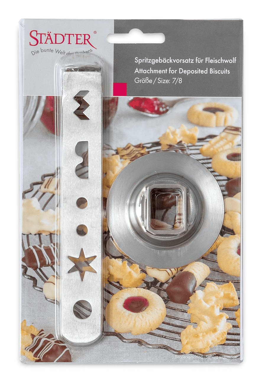  - Städter 'Spritzgebäckvorsatz für Fleischwolf Größe 7/8