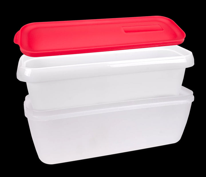 STA - 850026 - Städter, Städter, Eisbehälter rot "fresch & cool" für Speiseeis doppelwandig, 1300ml