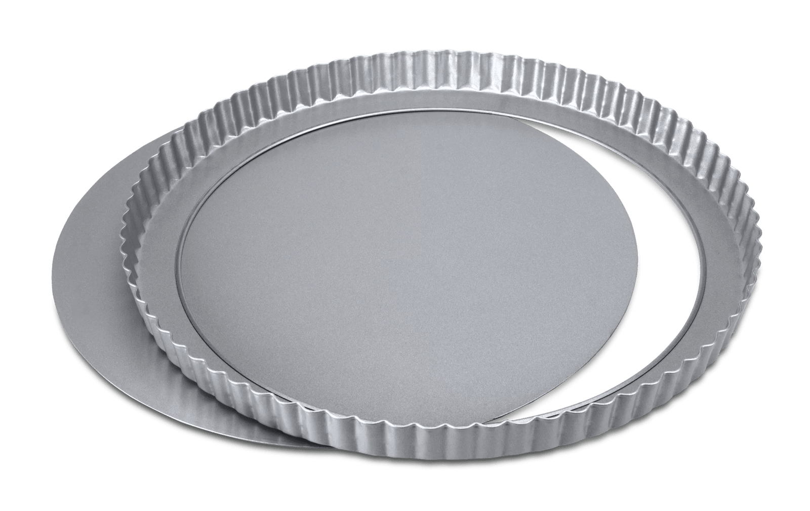 STA-666108 - Städter, Molde desmontable con fondo elevable "We love Baking", D28cm/H2,2cm, metal plateado