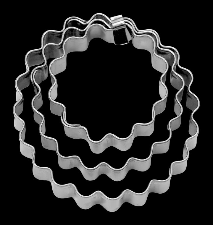 ST - 953766 - Städter, Terrassen - Ausstecher Ring gewell,t Set 3 - Tlg., D3,5 / 5 / 6cm