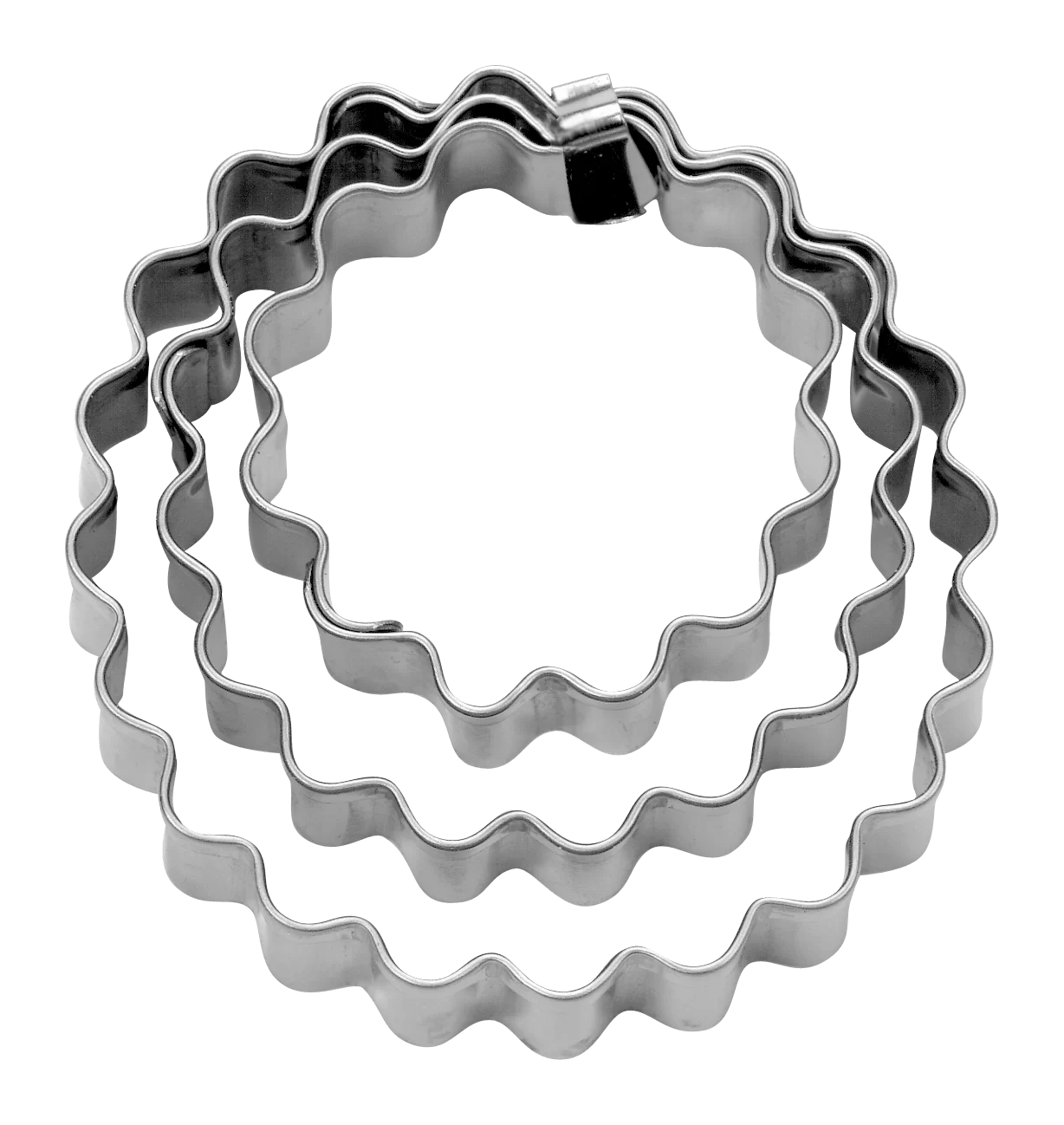 ST - 953766 - Städter, Terrassen - Ausstecher Ring gewell,t Set 3 - Tlg., D3,5 / 5 / 6cm