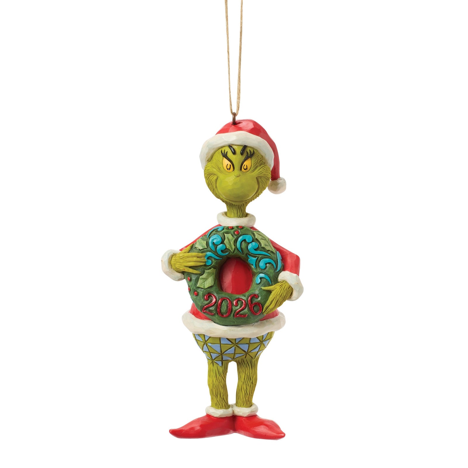 6018967 - The Grinch, 2026 Ornament Grinch Figur - 13,5 cm, Jim Shore 2026