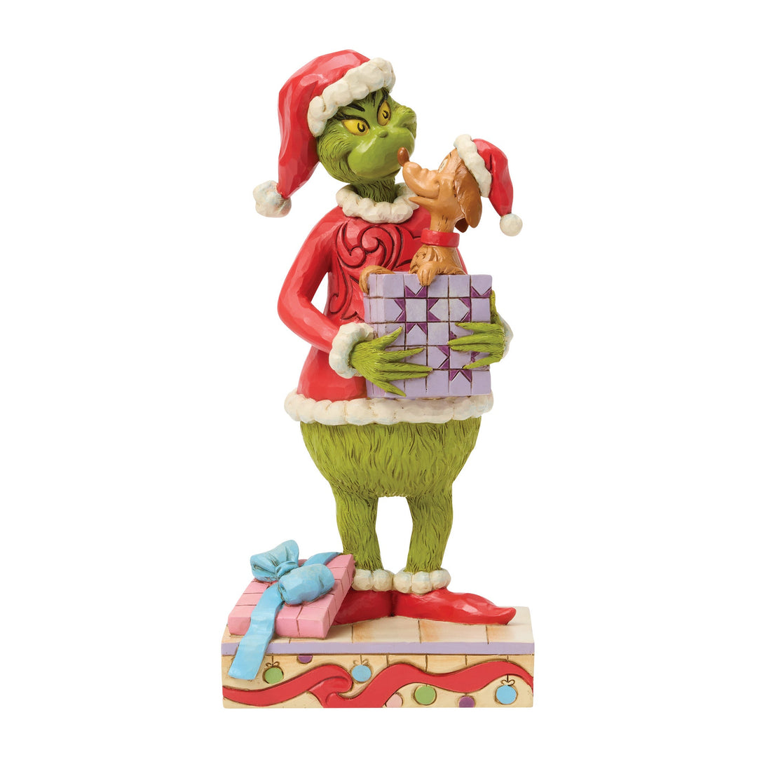 6018957 - The Grinch, gave med Max spretter ut - 24cm, Jim Shore 2026