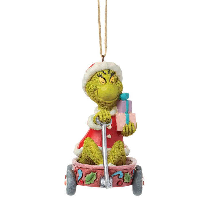 6018965 - Il Grinch, in un carro sospeso - Ornamento - 9,5 cm Jim Shore 2026