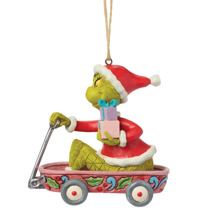 6018965 - Il Grinch, in un carro sospeso - Ornamento - 9,5 cm Jim Shore 2026