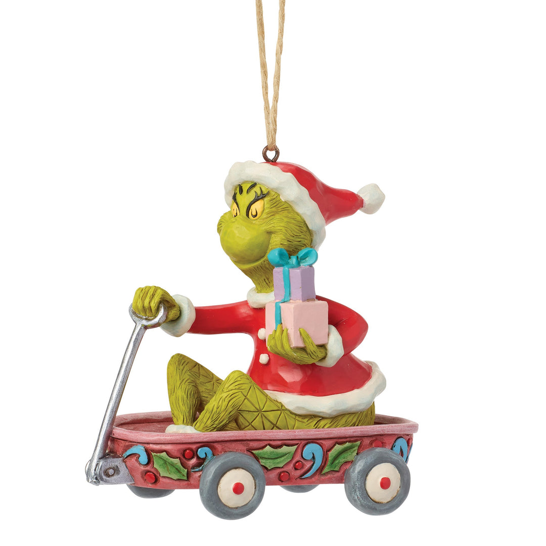6018965 - Il Grinch, in un carro sospeso - Ornamento - 9,5 cm Jim Shore 2026