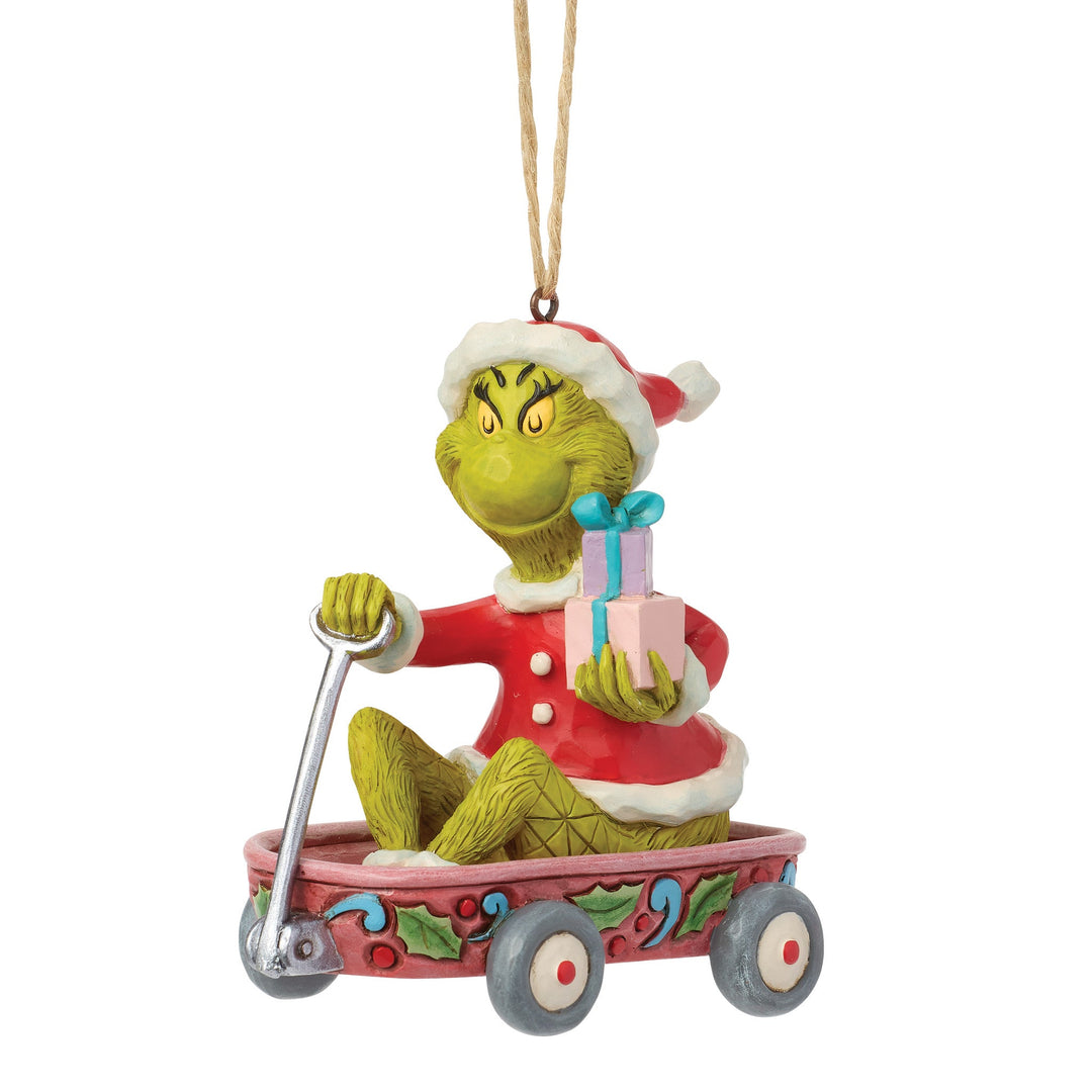 6018965 - Il Grinch, in un carro sospeso - Ornamento - 9,5 cm Jim Shore 2026