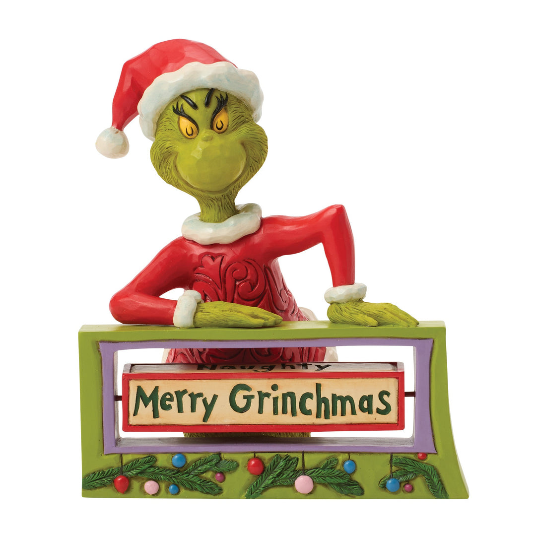 6018960 - The Grinch, mit drehbarer Anzeige - 15,5cm, Jim Shore 2026