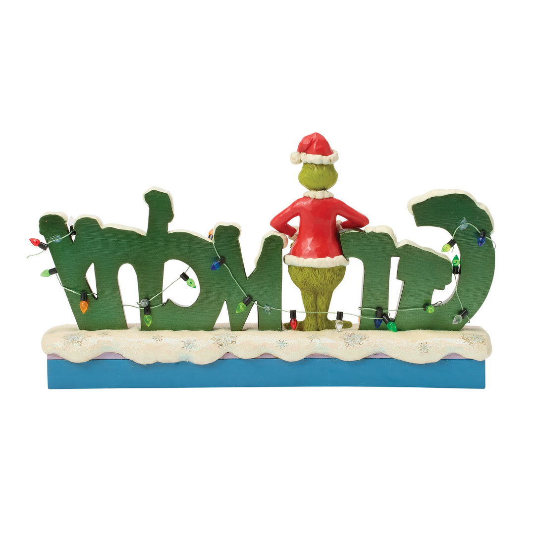 6018954 - The Grinch, med Grinchy-skilt - 15 cm, Jim Shore 2026