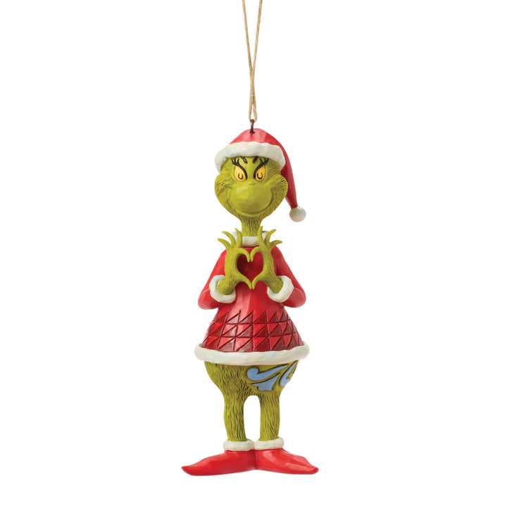 6019147 - The Grinch, som visar hjärta med händerna, prydnad - 13,5 cm, Jim Shore 2026
