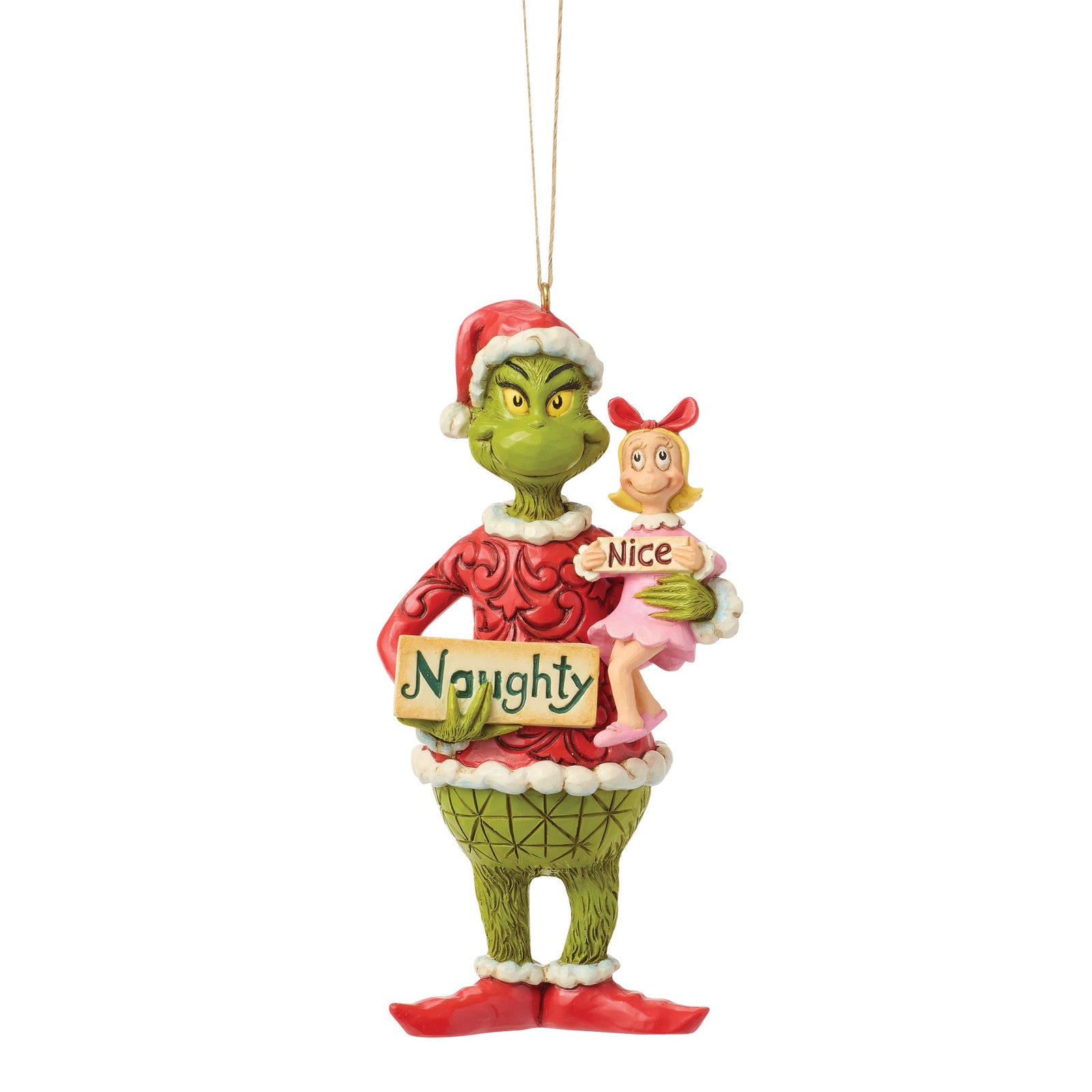 6018968 - The Grinch, Ornament Grinch Figur Cindy - Lou med tegn - 13cm, Jim Shore 2026