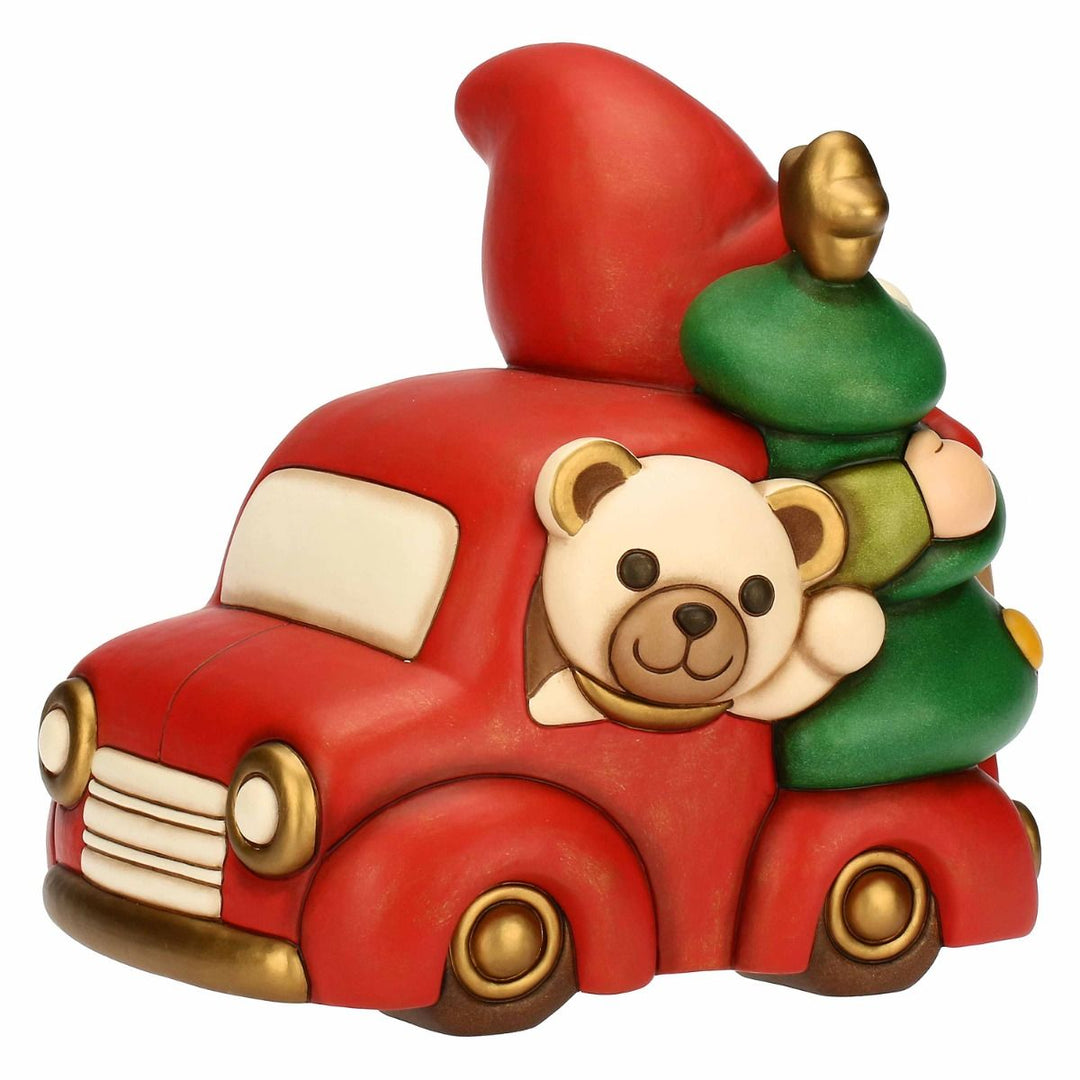 Thun 'Glockenspiel Zwerg Oliver und Teddy mit Minivan, Keramik,, maxi' S3424A82