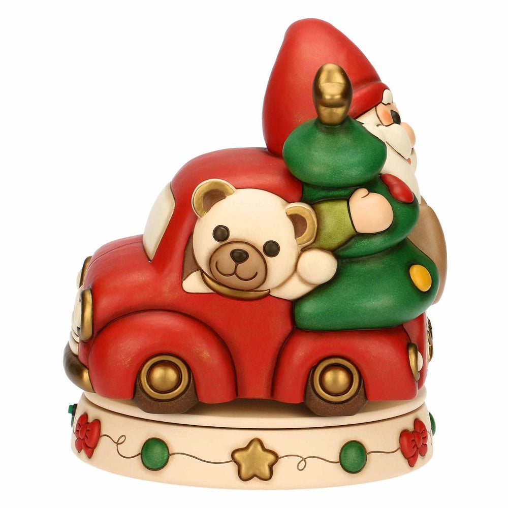 Thun 'Glockenspiel Zwerg Oliver und Teddy mit Minivan, Keramik,, maxi' - S3424A82