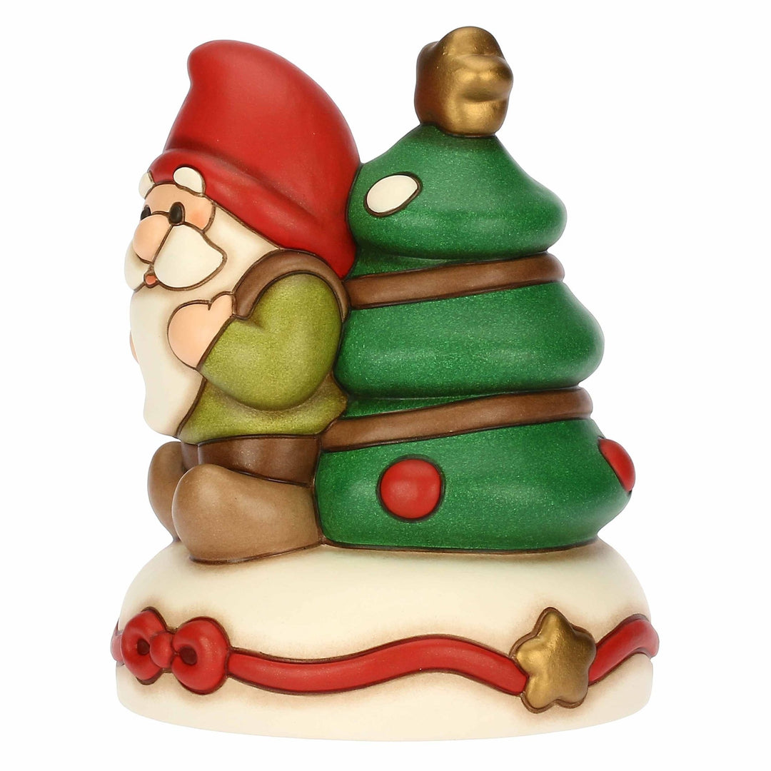 Thun 'Glockenspiel Zwerg Oliver und Weihnachtsbaum, Keramik,, mittel' S3419H90