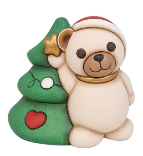 Thun 'Teddy mit Weihnachtsbaum, Keramik,, mittel'-F3420A82