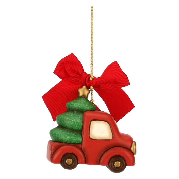 Thun 'Weihnachtsschmuck Zwerg Oliver mit Minivan, maxi' - S3423A82