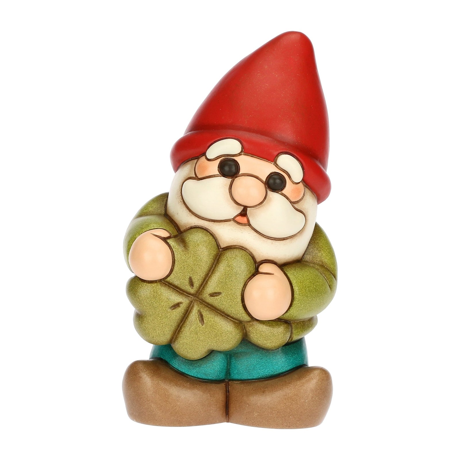 F3416H90 - Thun 'Zwerg Oliver, Glücksklee, Keramik, Inverno Incantato, mittel'