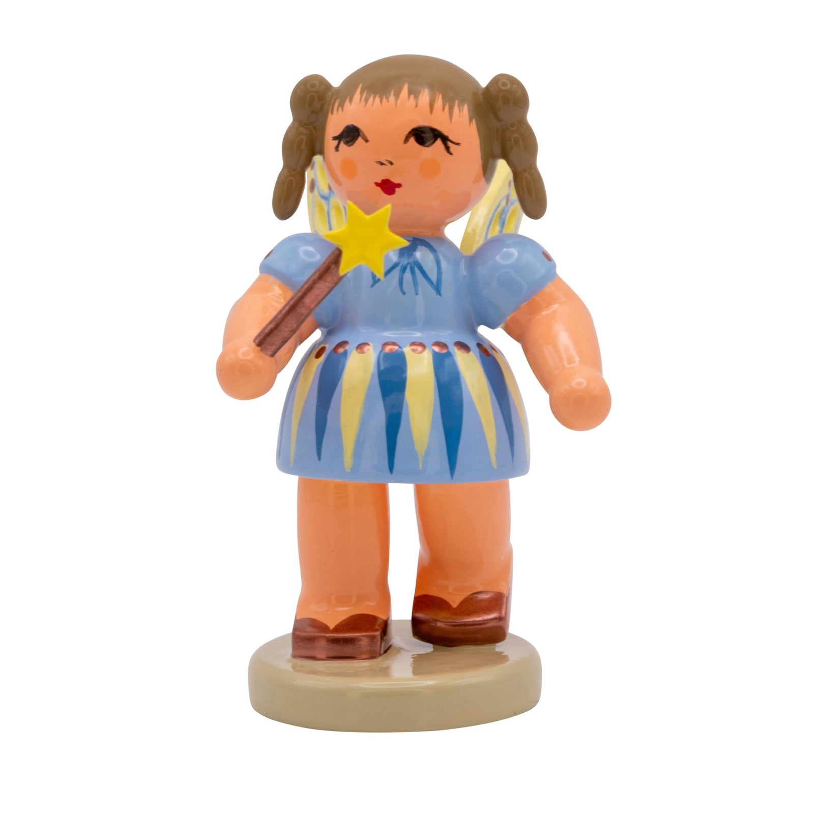 UHL - 232/139/42 - Uhlig Holzkunst - Fee Saphira Sternenglanz mit Stern - Zauberstab, stehend 5,7cm - 2025