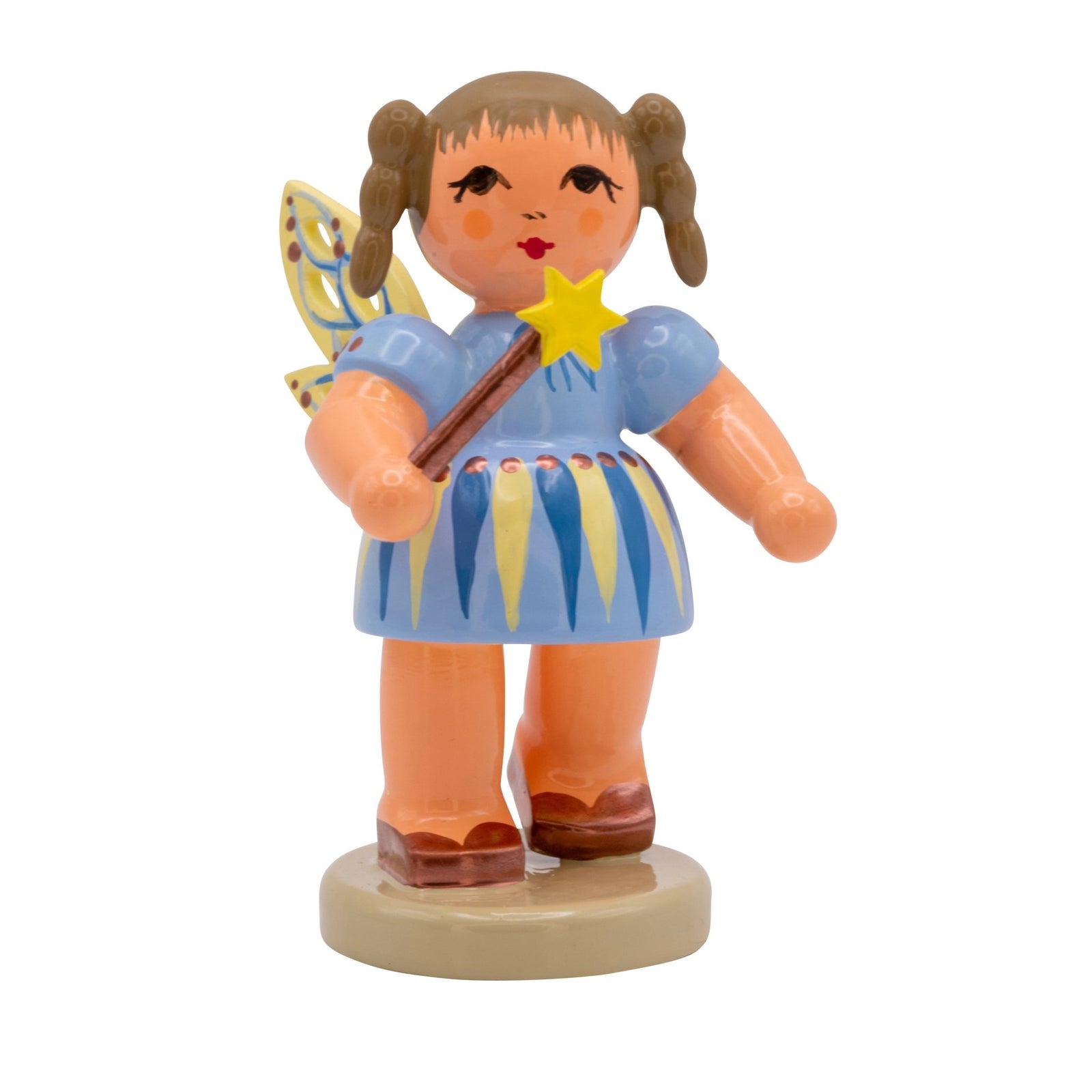 UHL - 232/139/42 - Uhlig Holzkunst - Fee Saphira Sternenglanz mit Stern - Zauberstab, stehend 5,7cm - 2025