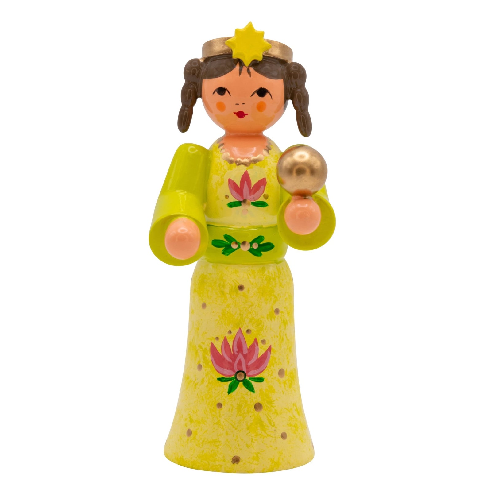 UHL - 232/139/05 - Uhlig Holzkunst - Prinzessin mit goldener Kugel "Froschkönig" 6,2 cm - 2025