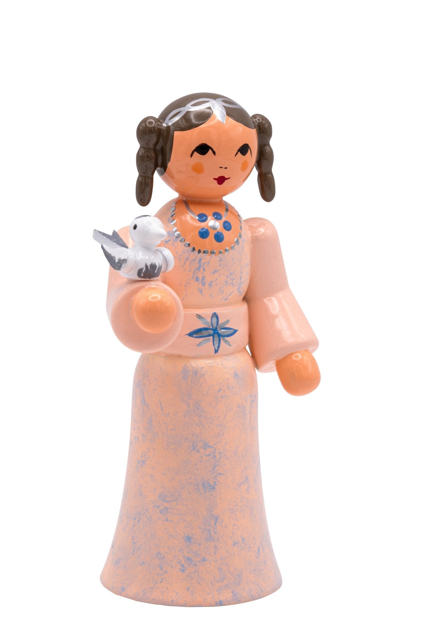 UHL - 232/139/02 - Uhlig Holzkunst - Prinzessin mit Taube "Aschenbrödel" - 7cm