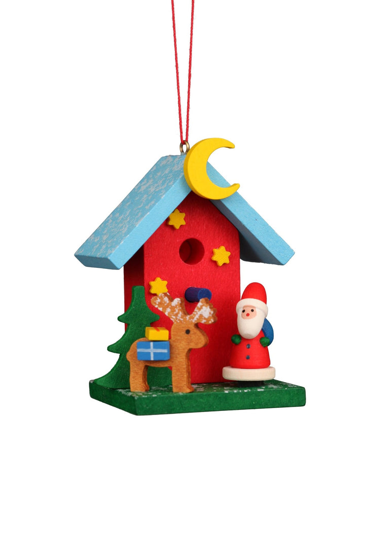 ULB-100945 - Ulbricht 'Baumbehang Vogelhaus mit Weihnachtsmann - 7,2cm' 2026