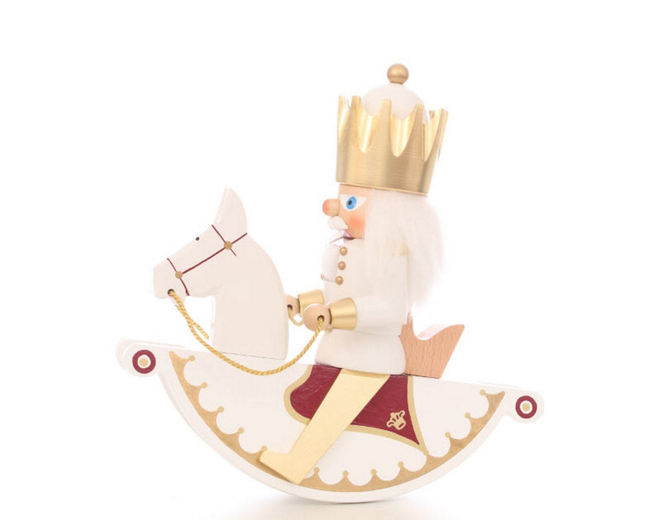 ULB - 32408 - Ulbricht 'Nussknacker Reiterlein König weiß/gold - 25,5cm' 2025