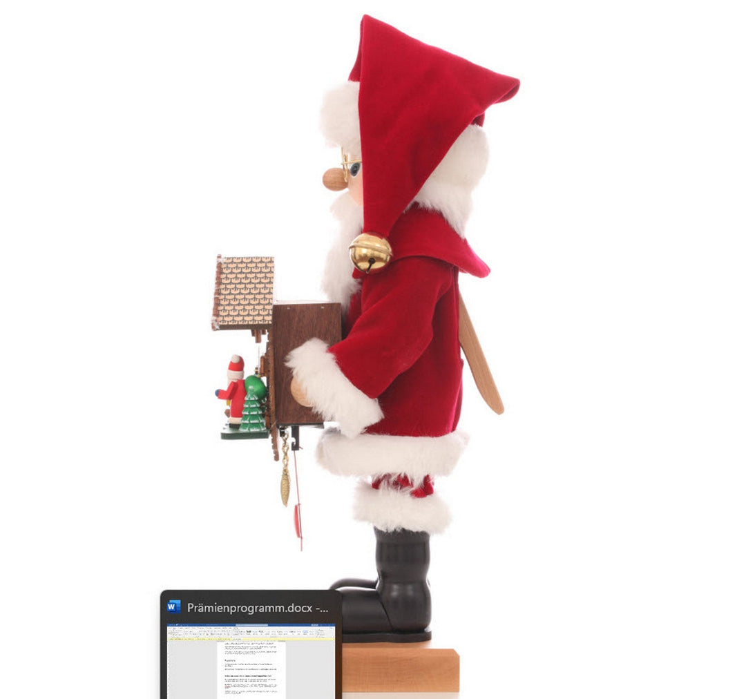 ULB-000891 - Ulbricht 'Nussknacker Weihnachtsmann mit Kuckucksuhr - 47,5cm' 2026 limitiert