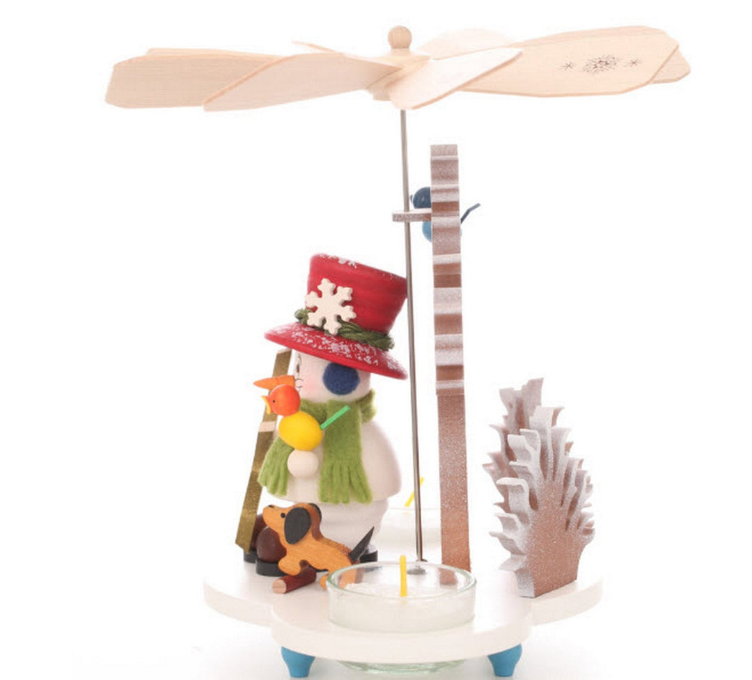 ULB-33217 - Ulbricht 'Pyramide Mikrowichtel Schneemann - 19,5cm' 2026